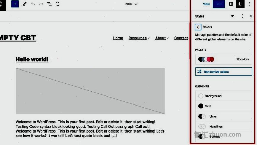 Screenshot showing how to create style variations of an active theme using Global Styles\\\\\\\\\\\\\\\\\\\\\\\\\\\\\\\\n