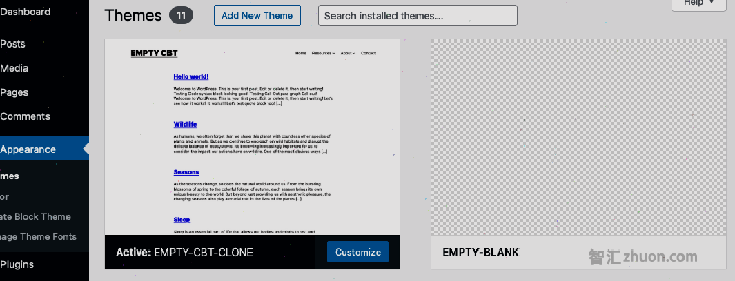 Screenshot.png file of the uploaded theme