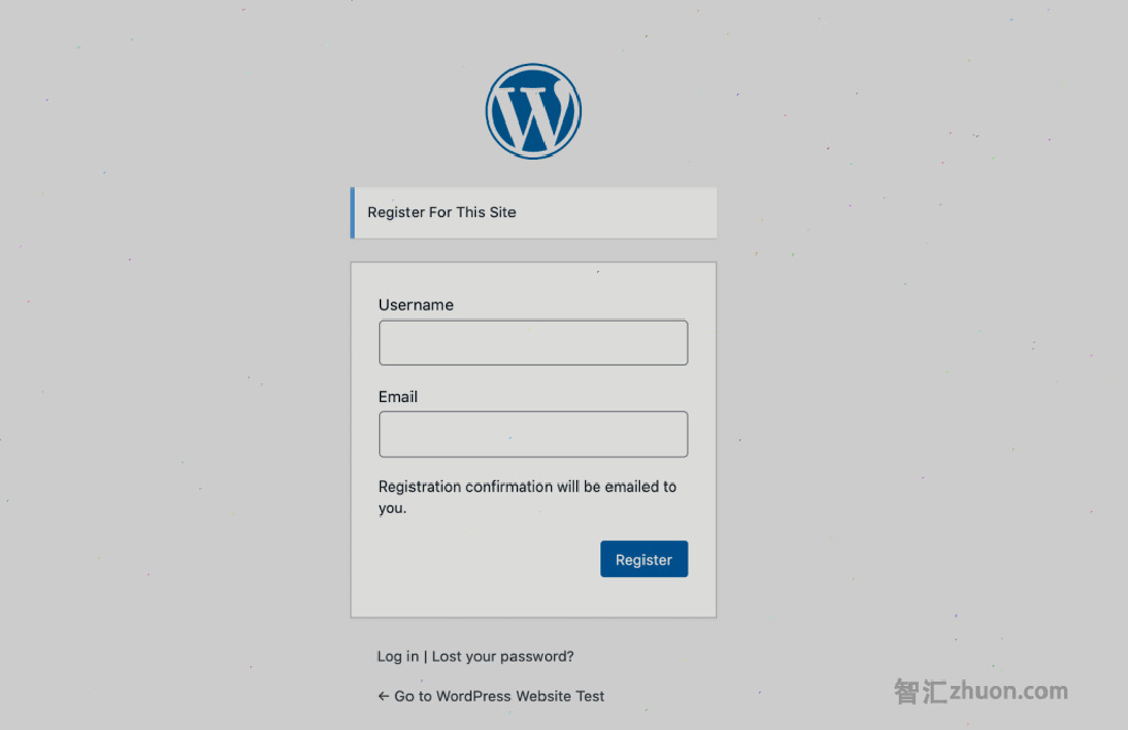 Registration in WordPress